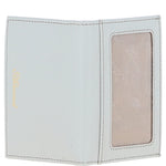 Leather Card Holder with Mirror & Key Ring Gift Set Ice Grey :slg-31243