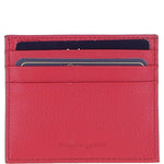 Leather Card Holder & Key Ring Gift Set Raspberry :slg-31342
