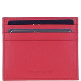 Leather Card Holder & Key Ring Gift Set Raspberry :slg-31342