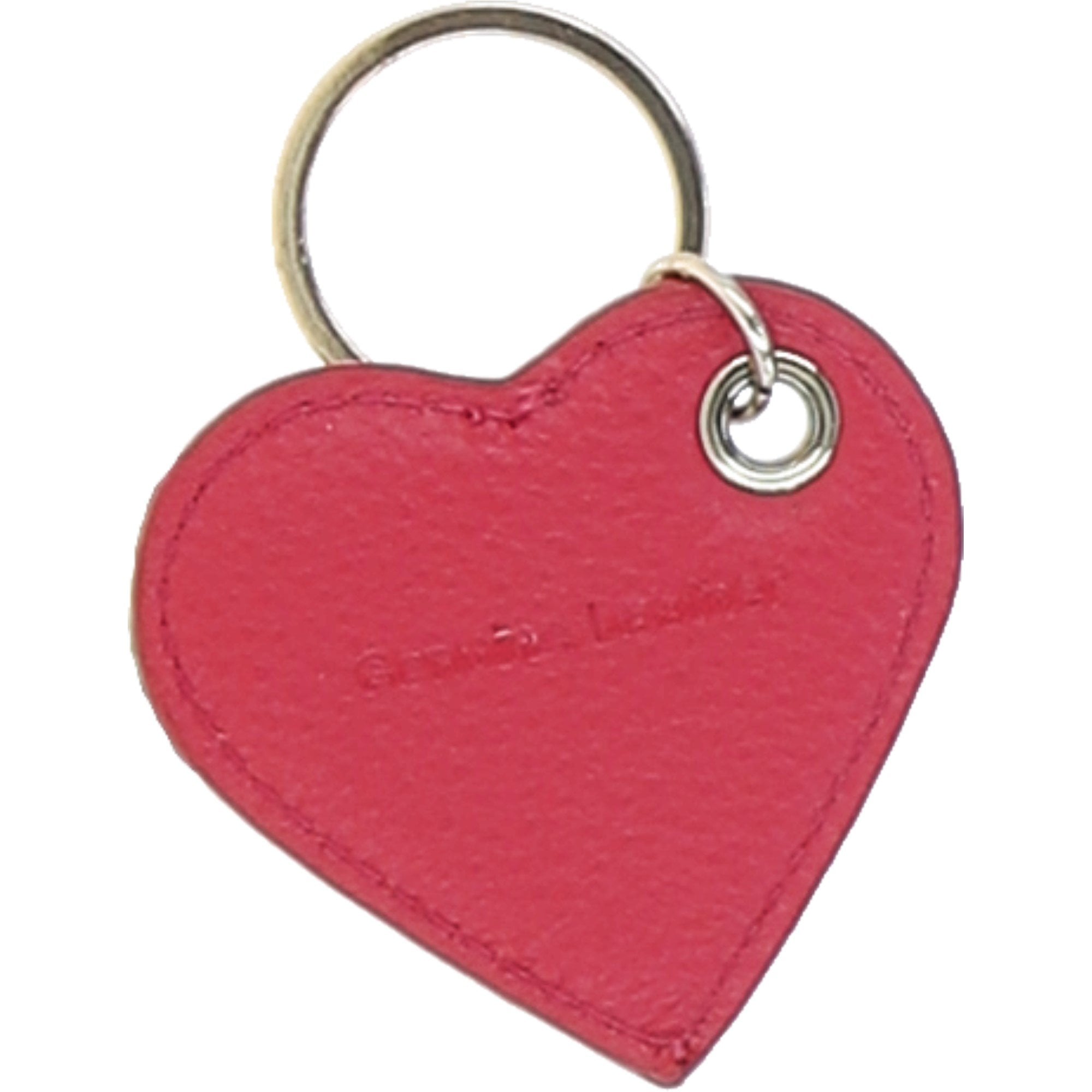 Leather Card Holder & Key Ring Gift Set Raspberry :slg-31342