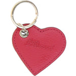 Leather Card Holder & Key Ring Gift Set Raspberry :slg-31342
