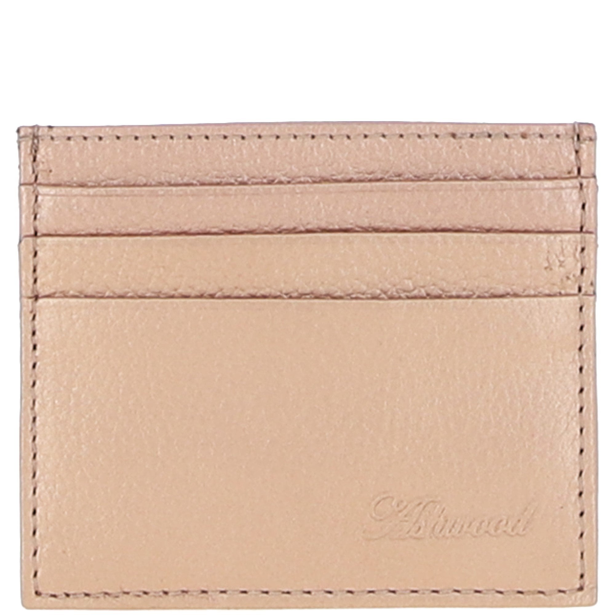 Leather Card Holder & Key Ring Gift Set Rose Gold :slg-31342
