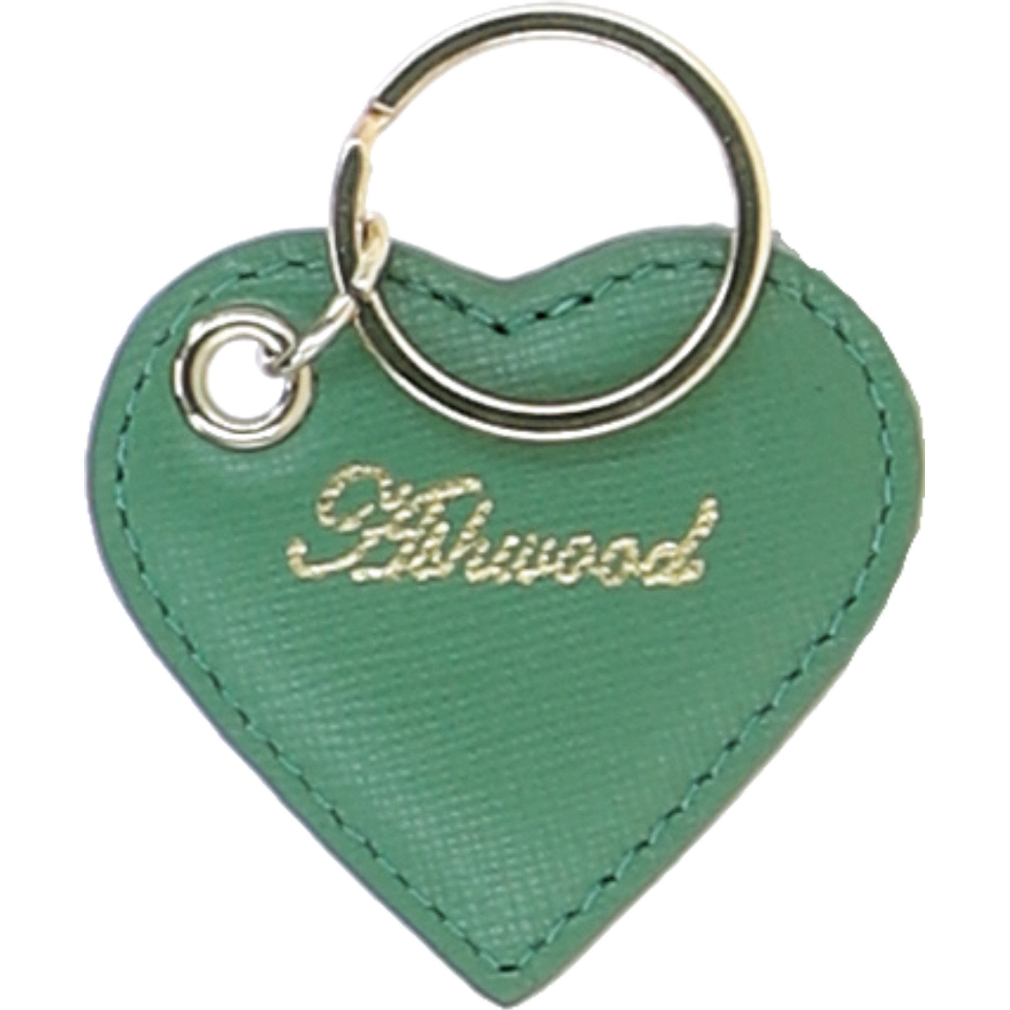 Leather Card Holder & Key Ring Gift Set Green :slg-31342
