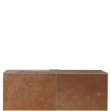 Leather Decorative Home Accessories Box Hair-on Hide Tan: AGC-48