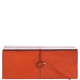 Leather Decorative Home Accessories Box Tan: AGC-35