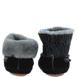 Sheepskin Slippers Black Leopard: LADIES BOOTYS