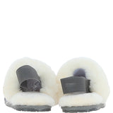 Fenland Real Sheepskin Wool Mule Slippers Grey: ladies elena