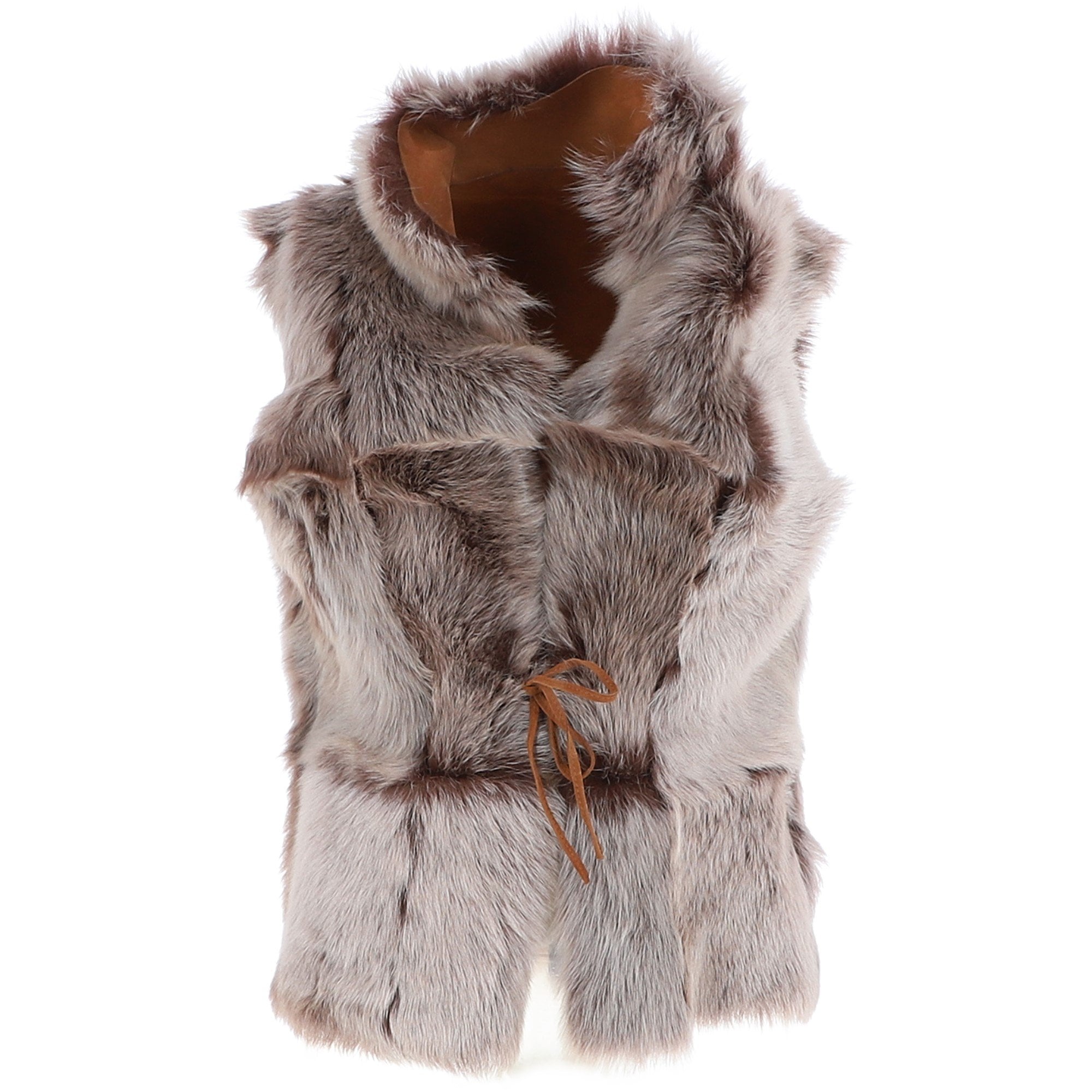 Reversible Toscana Suede Leather Gilet Whisky: KB-42