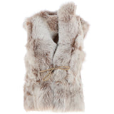 Reversible Toscana Suede Leather Gilet Camel: KB-42