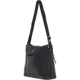 Luxury Croc Print Leather Shoulder Bag Black/croc: bc1