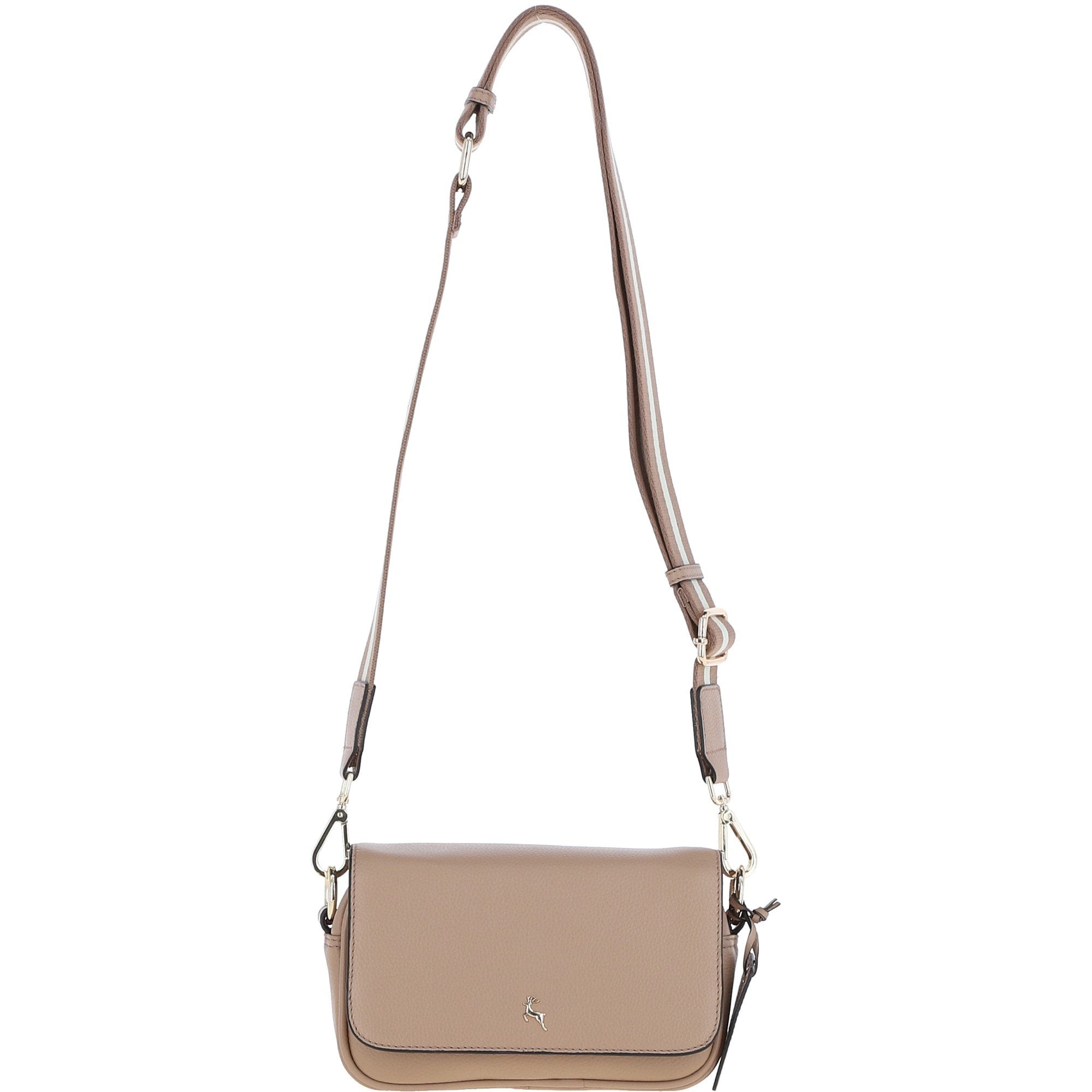 Ashwood Real Leather Flapover Crossbody Bag Parafin: 64295