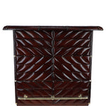 The Leather Bar Counter Chestnut: LF-135