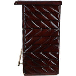 The Leather Bar Counter Chestnut: LF-135