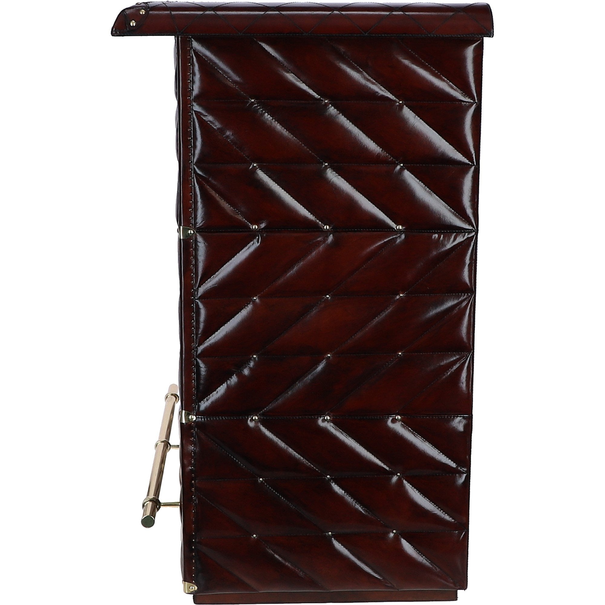 The Leather Bar Counter Chestnut: LF-135