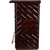 The Leather Bar Counter Chestnut: LF-135