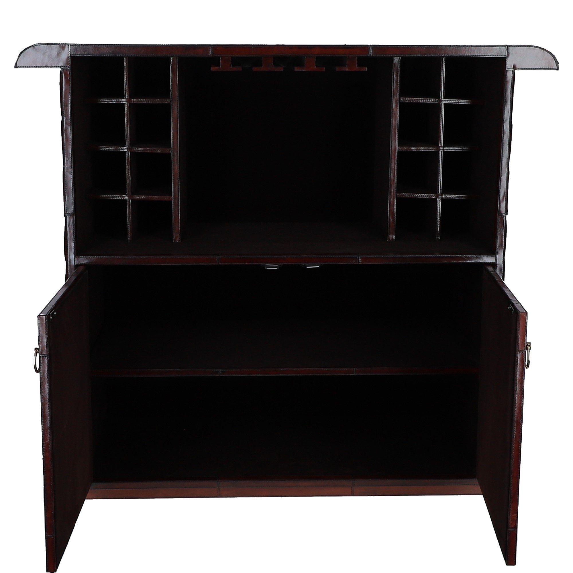 The Leather Bar Counter Chestnut: LF-135