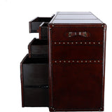 Luxury Handcrafted Leather Writing Desk Chestnut: LF-149