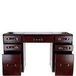 Luxury Handcrafted Leather Writing Desk Chestnut: LF-149