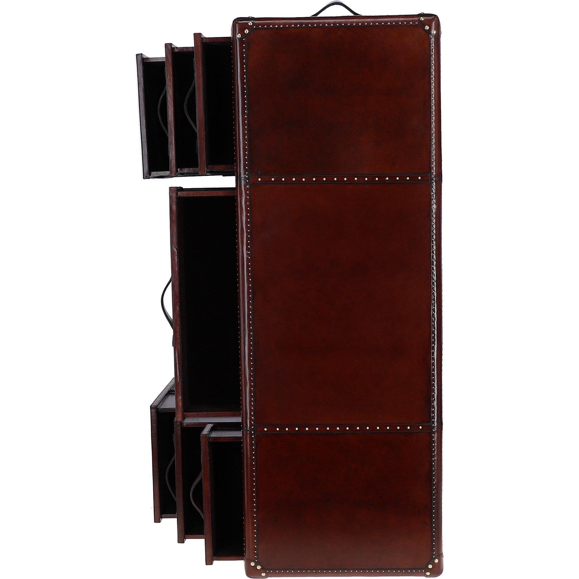 Luxury Handcrafted Leather Writing Desk Chestnut: LF-149