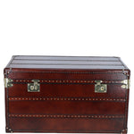 Ashwood Luxury Wide Real Leather Trunk Chestnut: LF-155