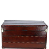 Ashwood Luxury Wide Real Leather Trunk Chestnut: LF-155