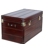 Ashwood Luxury Wide Real Leather Trunk Chestnut: LF-155