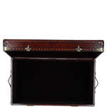 Ashwood Luxury Wide Real Leather Trunk Chestnut: LF-155