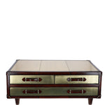 Ashwood Leather's Premium Coffee Table with Versatile Storage Chestnut: LF-174