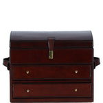 Ashwood Leather's Luxury Jewellery Box Large Chestnut: LF-164