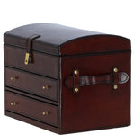 Ashwood Leather's Luxury Jewellery Box Large Chestnut: LF-164