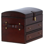 Ashwood Leather's Luxury Jewellery Box Large Chestnut: LF-164