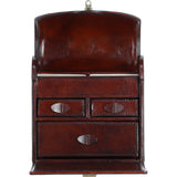 Ashwood Leather's Unique Handcrafted Premium Jewellery Box Chestnut: LF-165