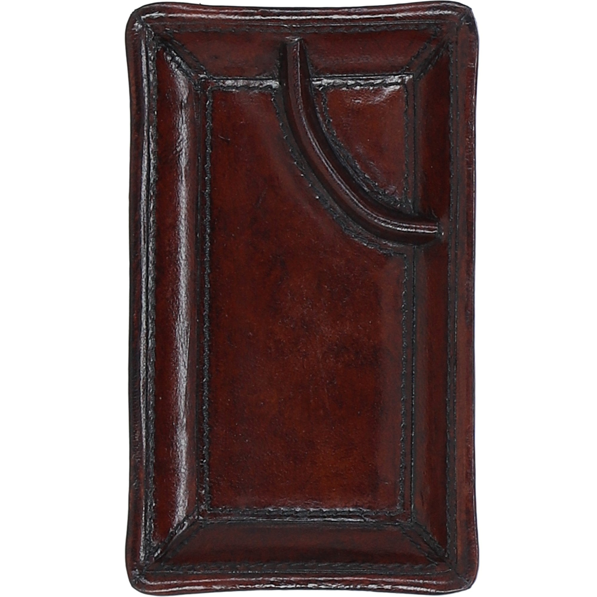 Ashwood Premium Leather Coin & Key Tray Chestnut: LF-101