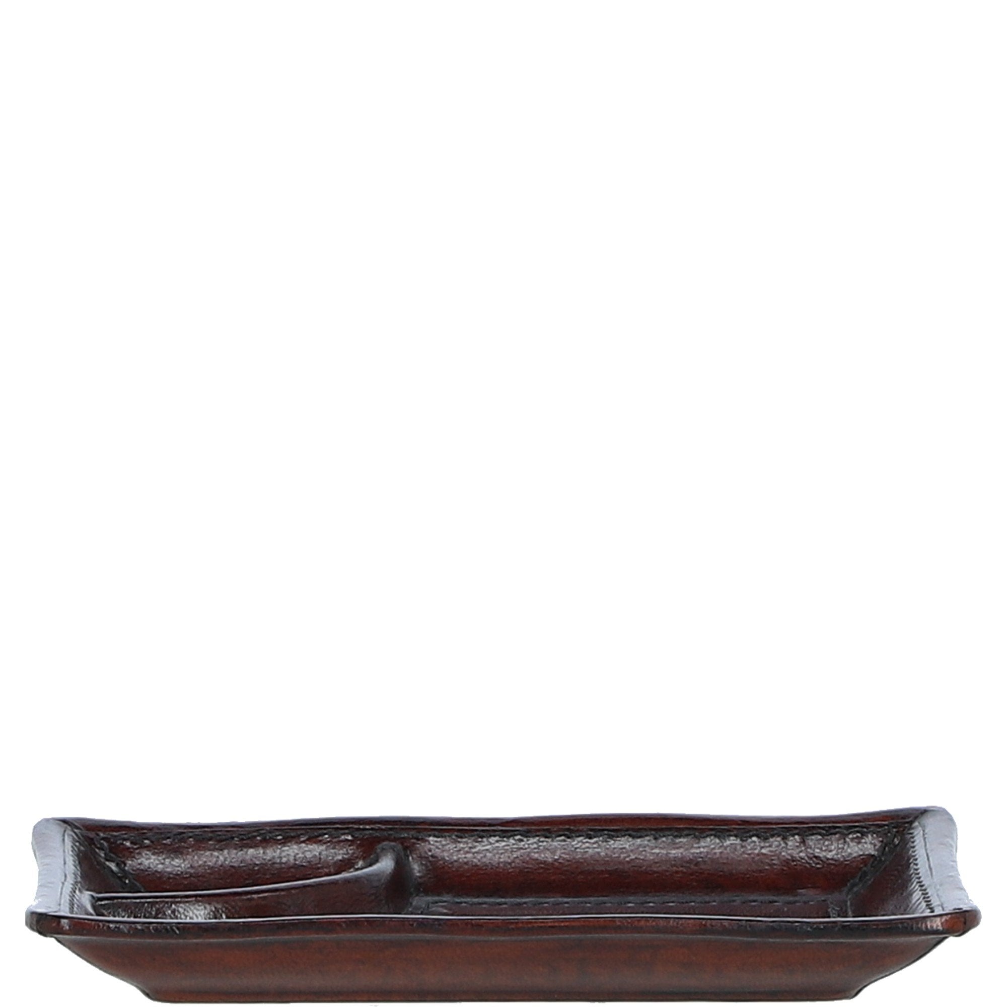 Ashwood Premium Leather Coin & Key Tray Chestnut: LF-101
