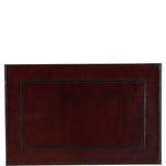 Premium Leather Chestnut Desk Mat: LF-124