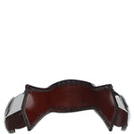 Luxuary Leather Handled Ice Tong Chestnut: LF-133