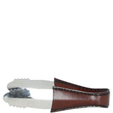 Luxuary Leather Handled Ice Tong Chestnut: LF-133