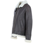 Fenland Sheepskin Flying Jacket Brown/Cream: Fen B3