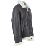 Fenland Sheepskin Flying Jacket Brown/Cream: Fen B3