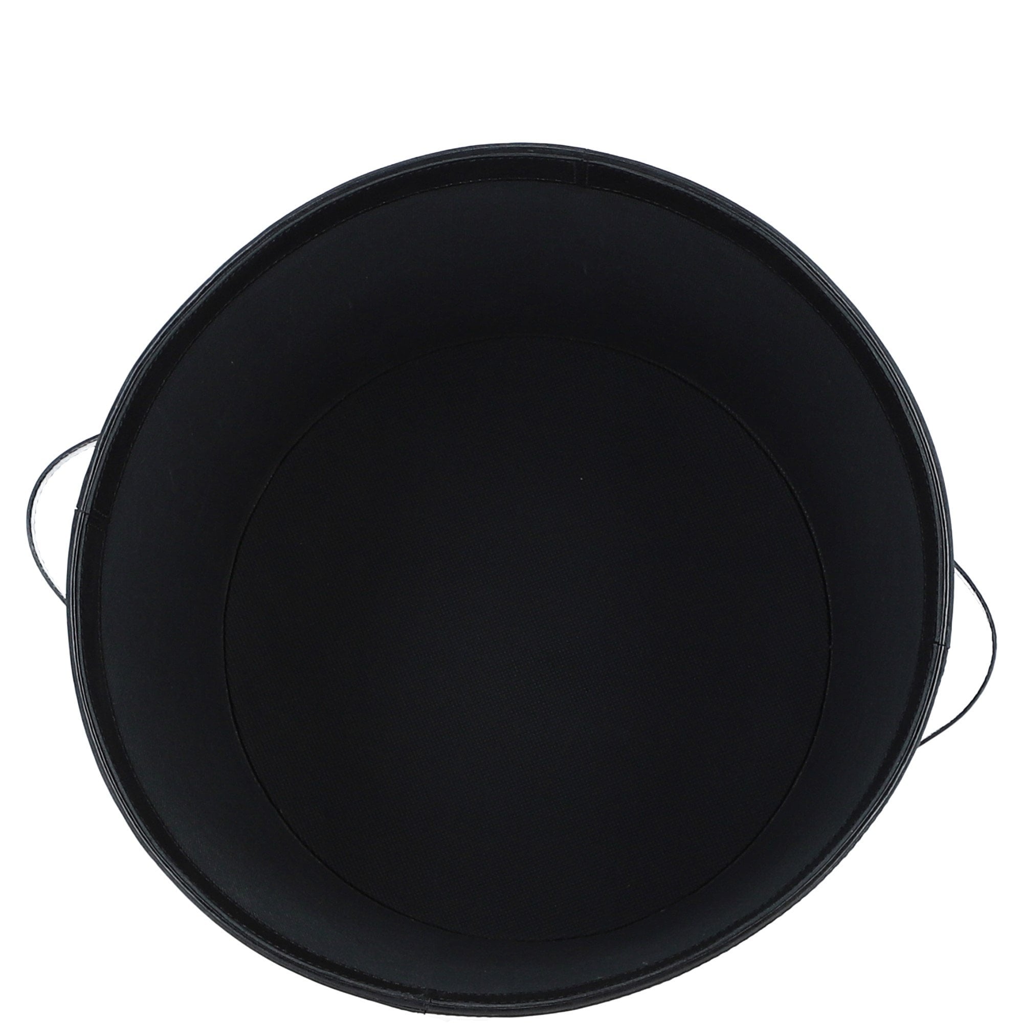 Exquisite Ashwood Leather Storage Basket Black: tbz1uc793