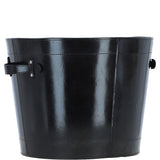 Exquisite Ashwood Leather Storage Basket Black: tbz1uc793