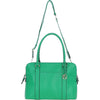 Ashwood 3 Section Large Leather Handbag Green: X-39