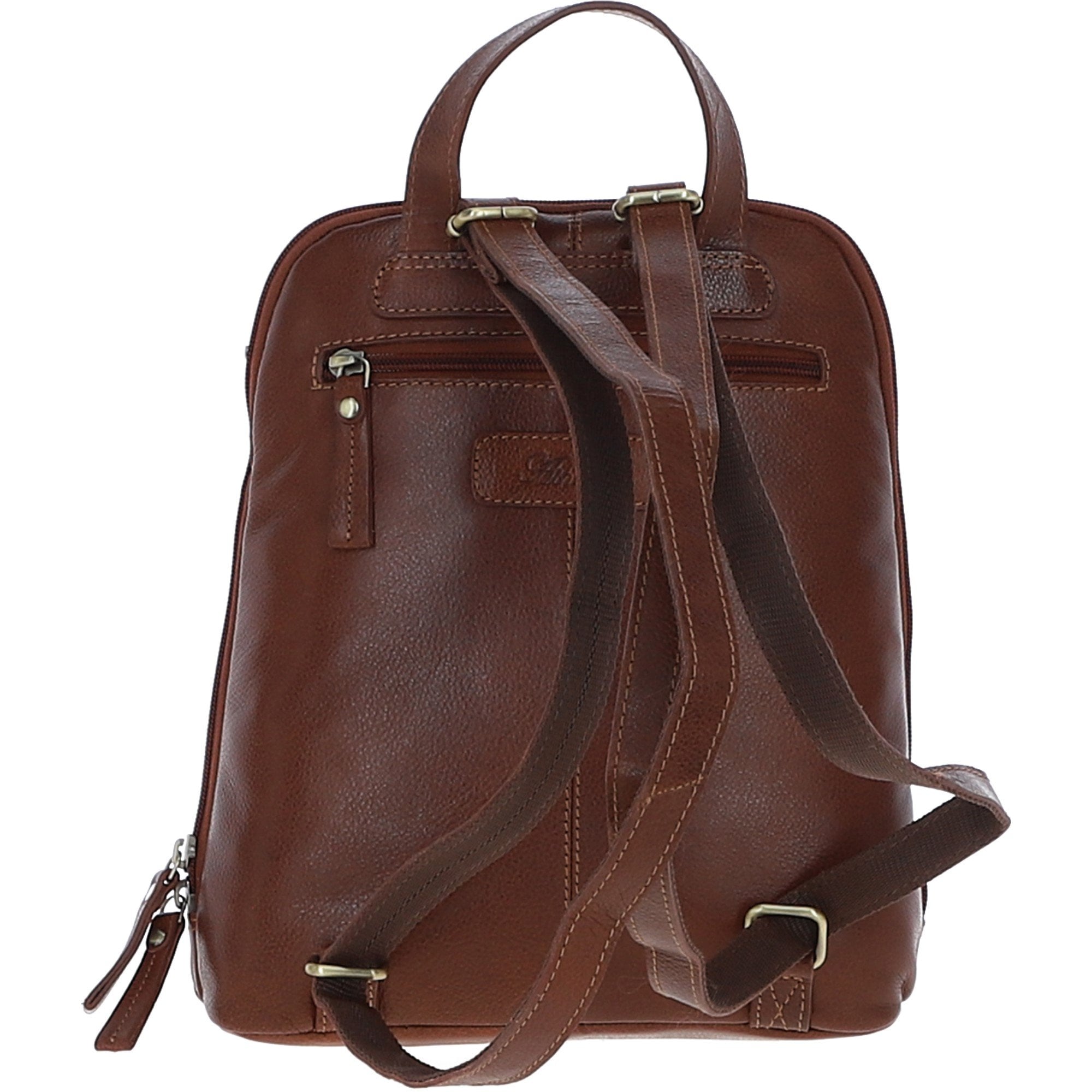 Exquisite Ashwood Leather Backpack Tan: M-85