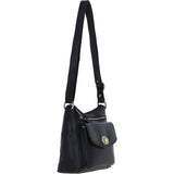 Ashwood Leather Crossbody Bag Black: M-86
