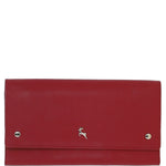 Ashwood Saffiano Leather Large Travel Wallet Red: Travel Wallet