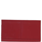 Ashwood Saffiano Leather Large Travel Wallet Red: Travel Wallet