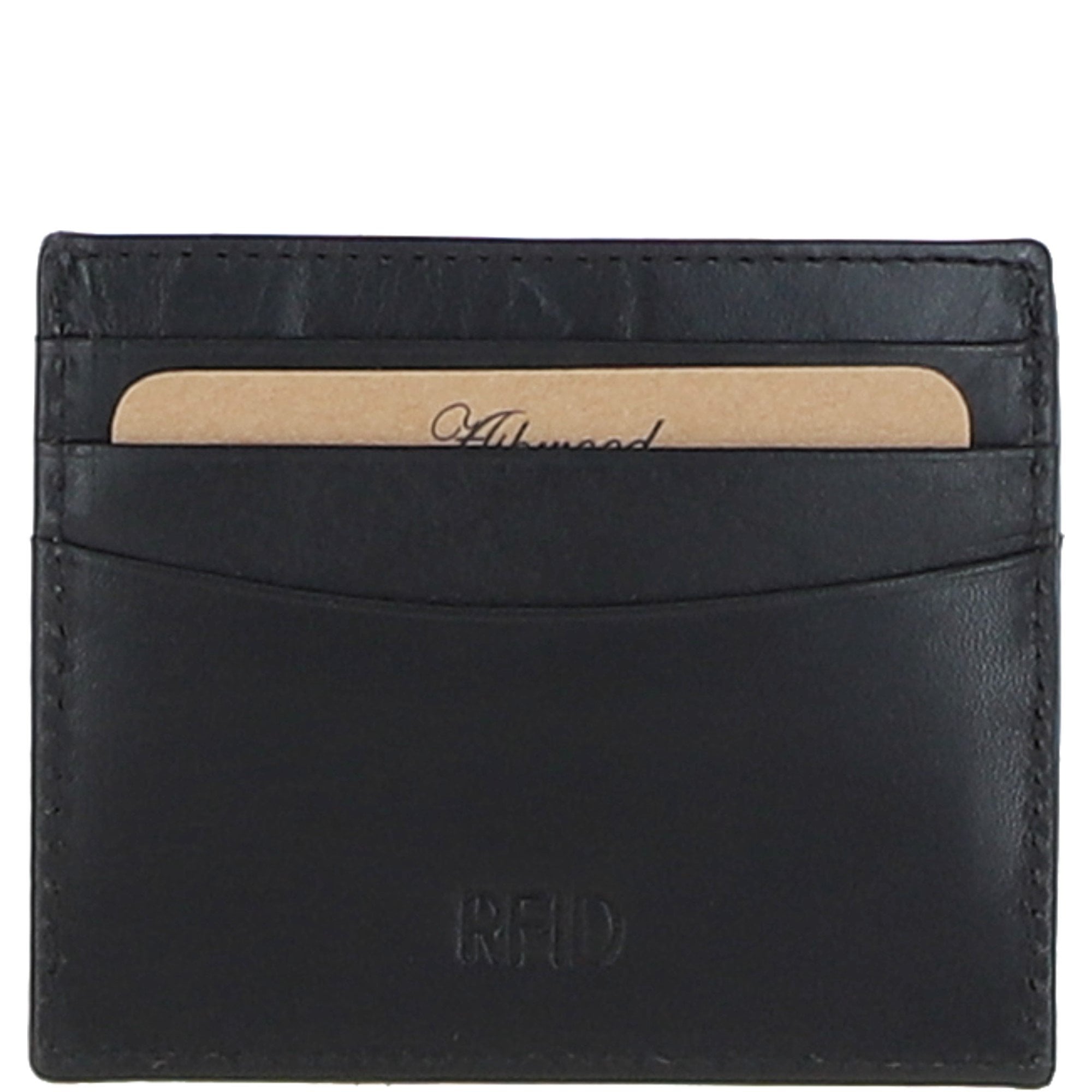 Leather Passport Cover & Card Holder Gift Set Black: GS-1280