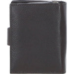 Ashwood Leather & Harris Tweed® Cloth Three compartment wallet Brown/Mcload: TW-12-01-BM