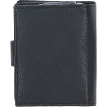 Ashwood Leather & Harris Tweed® Cloth Three compartment wallet Black/Green/Red: TW-12-07-BR