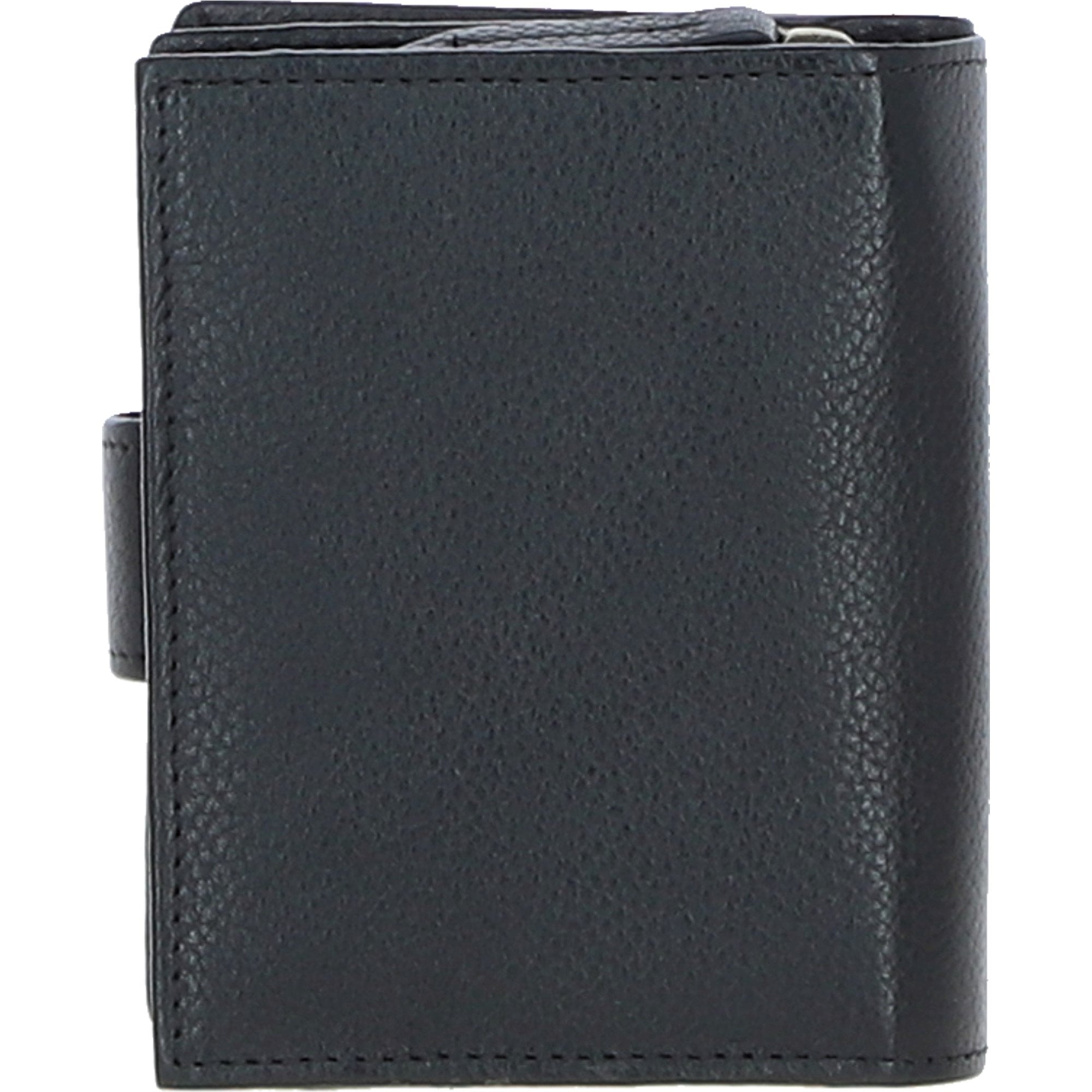 Ashwood Leather & Harris Tweed® Cloth Three compartment wallet Black/Green/Red: TW-12-07-BR